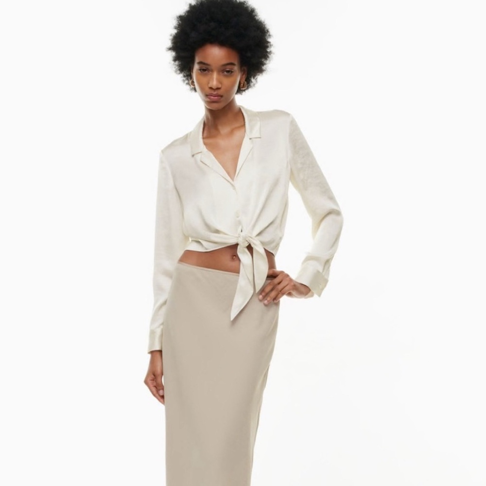 Wilfred Cream Tie-Front Blouse